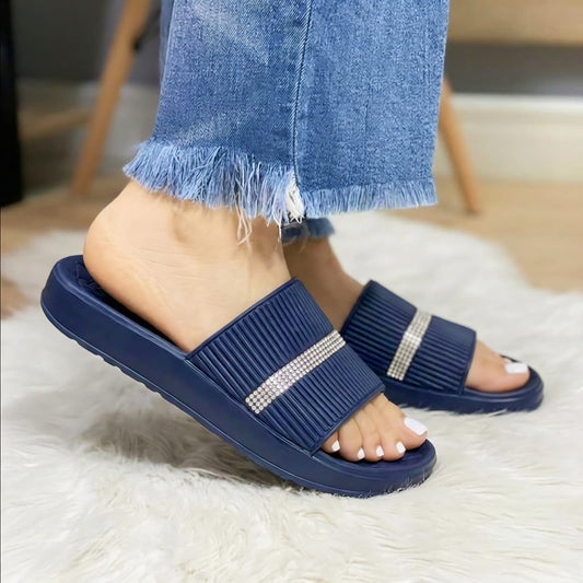 LADIES PREMIUM CASUAL SLIDES-WATER PROOF & COMFORTABLE SLIPERS