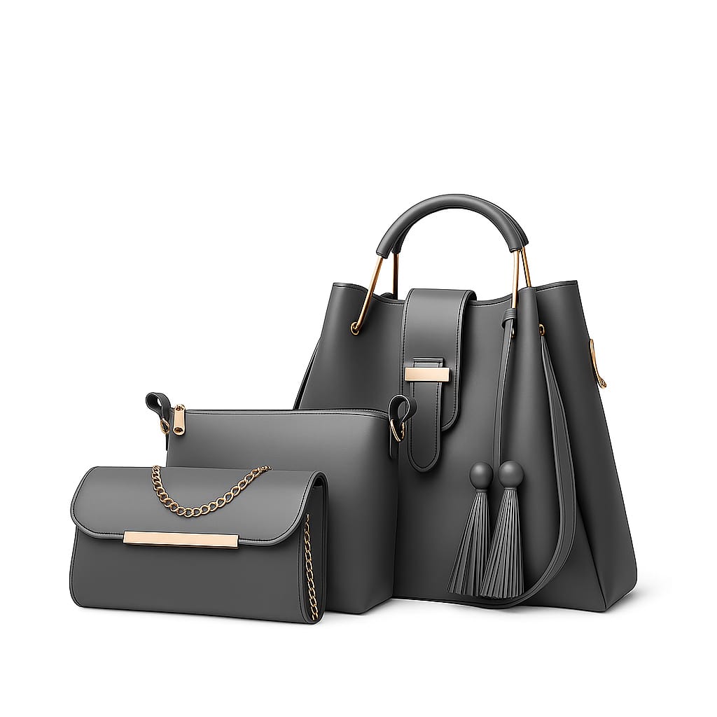 3-PCS DIAMOND PREMIUM SOFT LEATHER BAGS  🎗️🎀