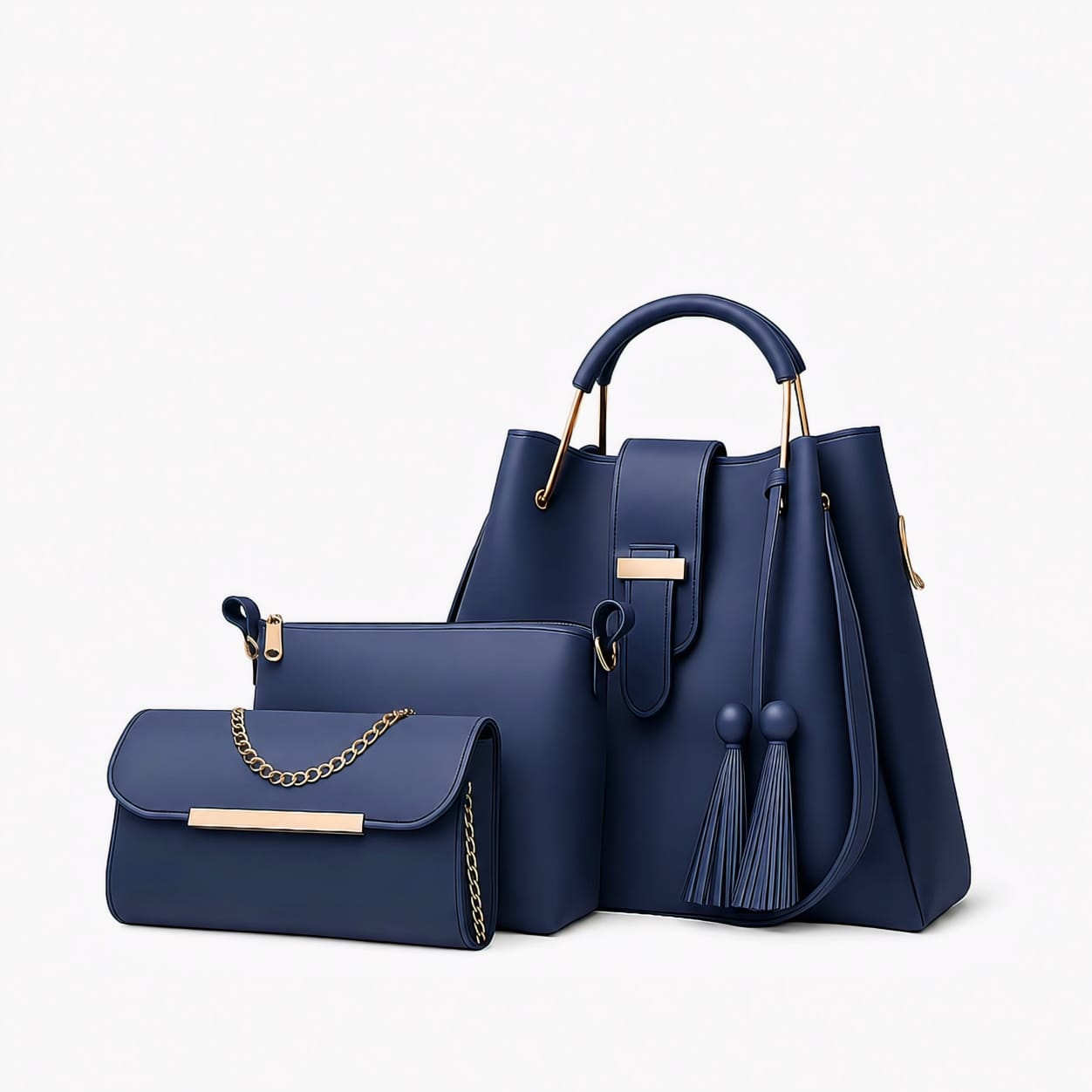 3-PCS DIAMOND PREMIUM SOFT LEATHER BAGS  🎗️🎀