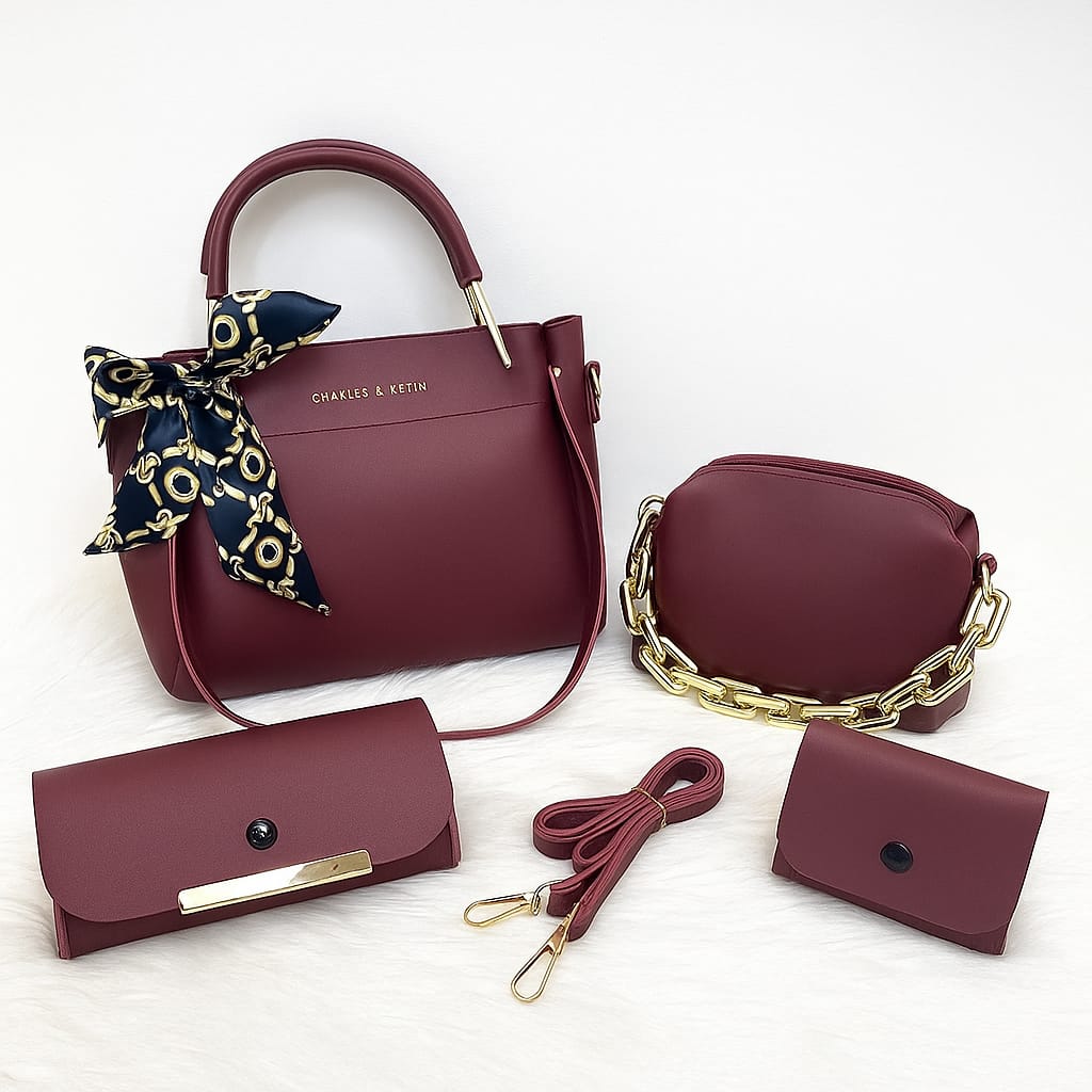 4-PCS Raben PREMIUM SOFT LEATHER BAGS  🎗️🎀